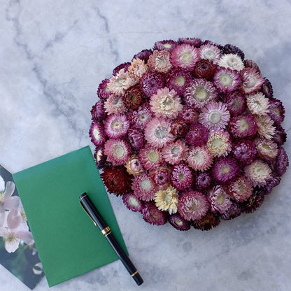 Couronne pleine mauve